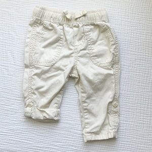 Oshkosh B’Gosh Toddler Boy Drawstring Pant Size 6m in Cream